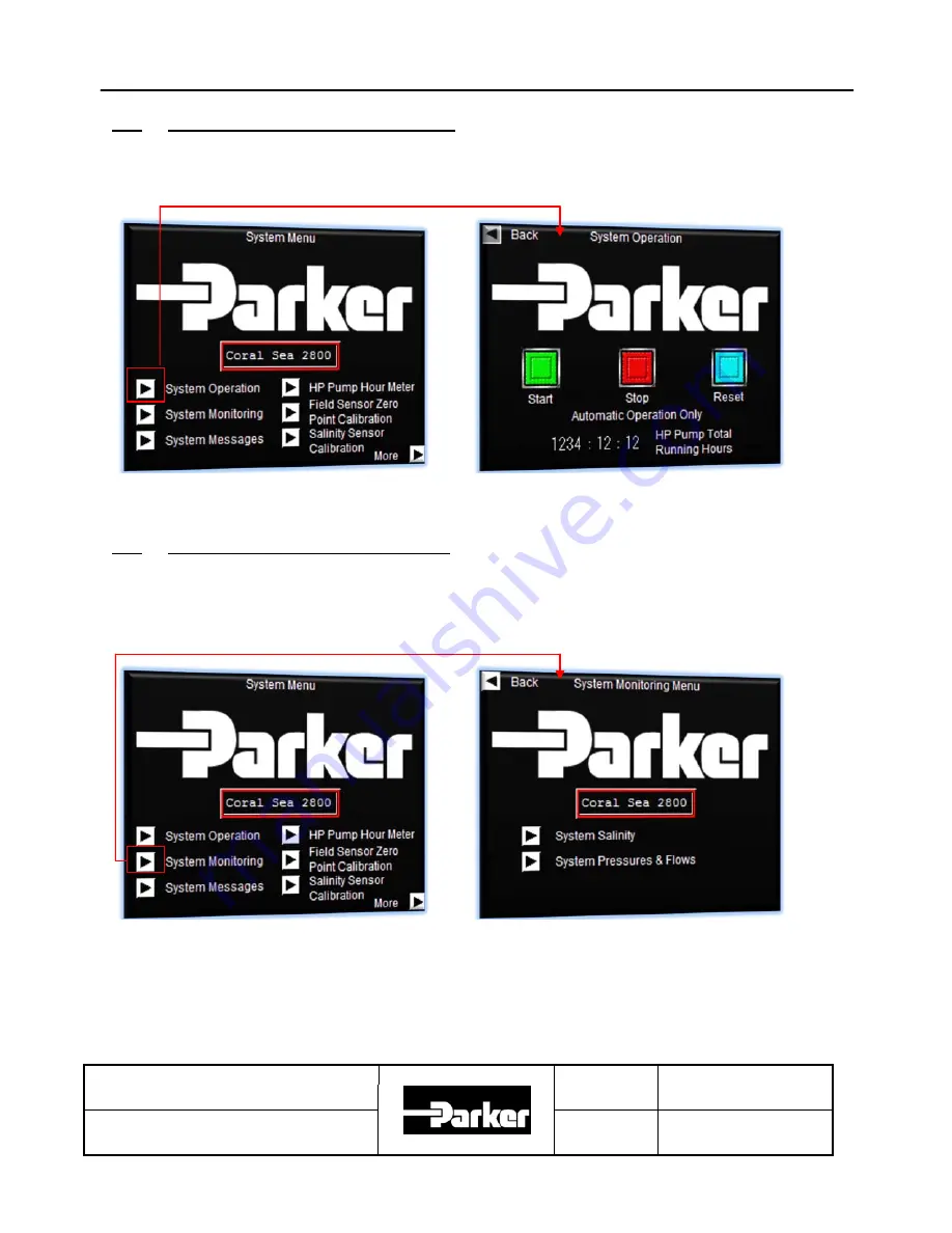 Parker Coral Sea Owner'S Manual Download Page 120