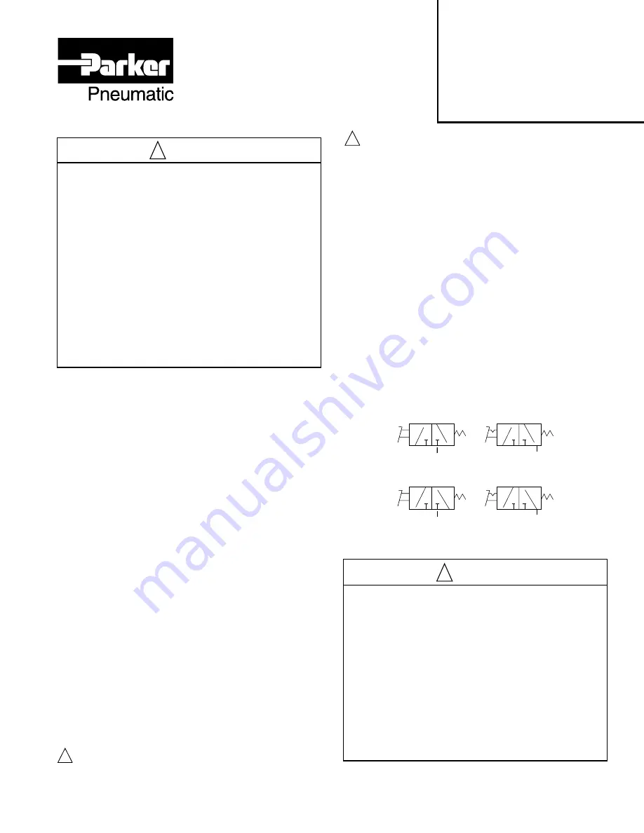 Parker CW Series Service Instructions Manual Download Page 10