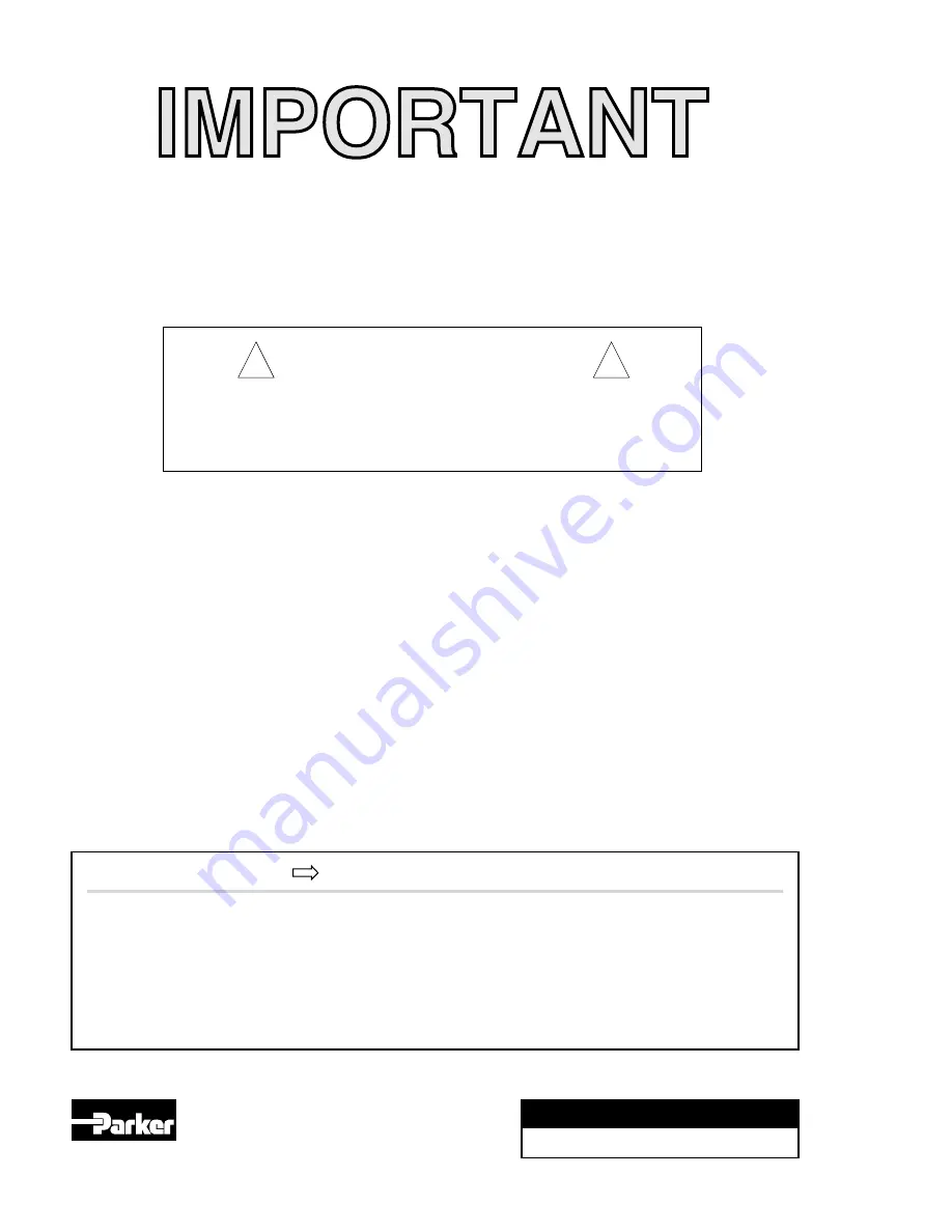 Parker E-DC Hardware Installation Manual Download Page 2