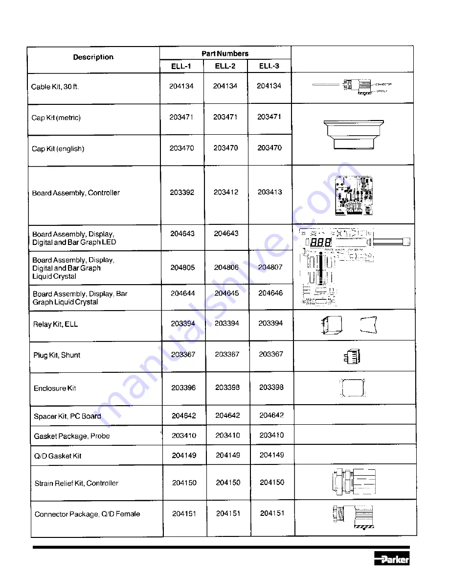 Parker ELL-1 Manual Download Page 8