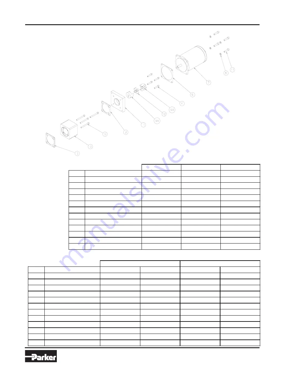 Parker ER032 Maintenance Instructions & Parts List Download Page 16