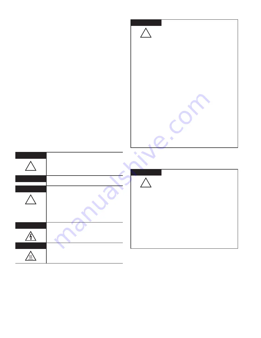 Parker H Series Installation & Service Instructions Manual Download Page 19