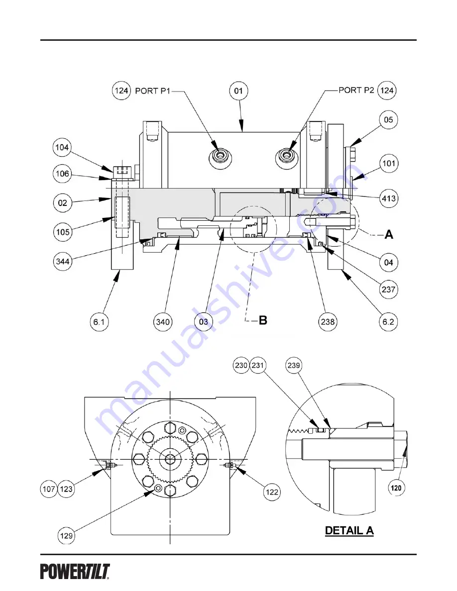 Parker Helac PowerTilt Series Service And Repair Manual Download Page 22