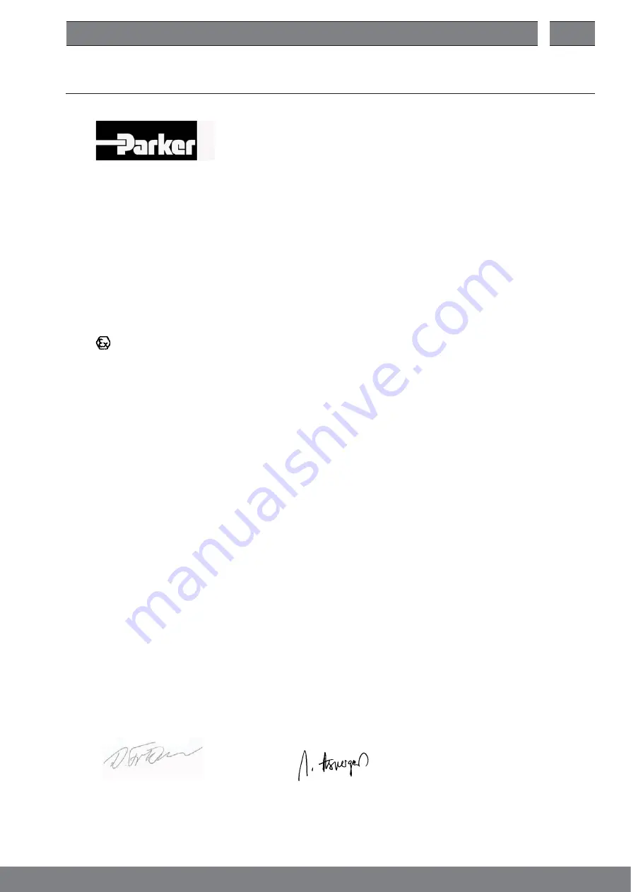 Parker Origa S9 Operating Instructions Manual Download Page 49