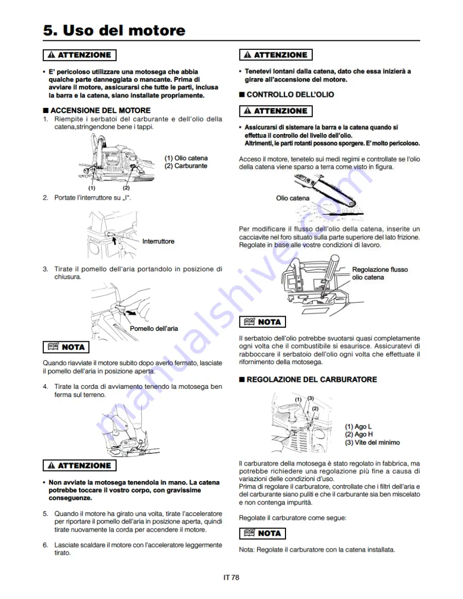 Parker PCS-5800 Owner'S Manual Download Page 80