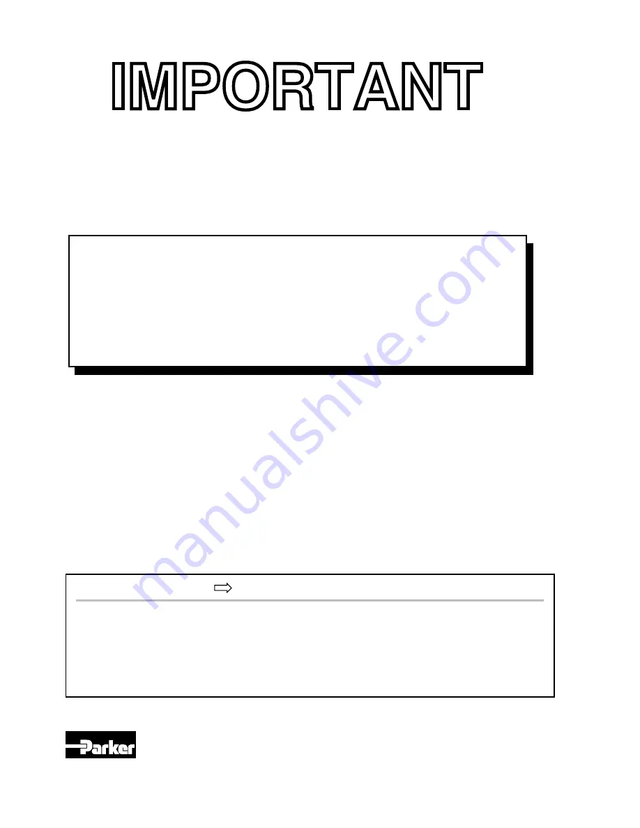 Parker TQ10X User Manual Download Page 3