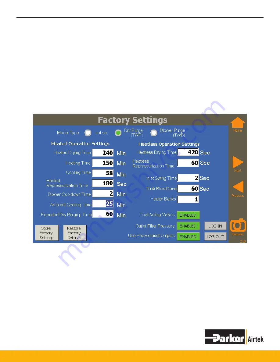 Parker TWP/TWB201 User Manual Download Page 37