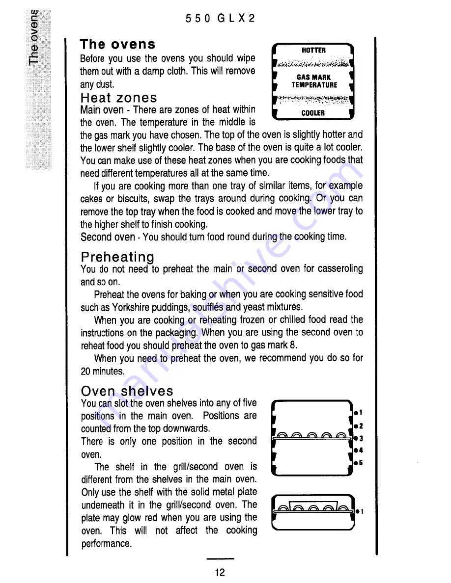 Parkinson Cowan 550 GLX 2 Owner'S Handbook Manual Download Page 12