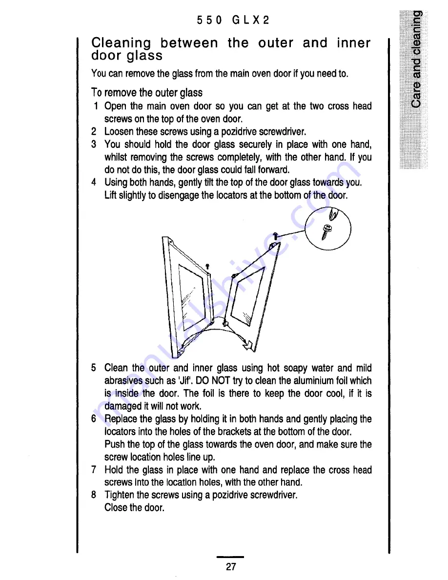 Parkinson Cowan 550 GLX 2 Owner'S Handbook Manual Download Page 27