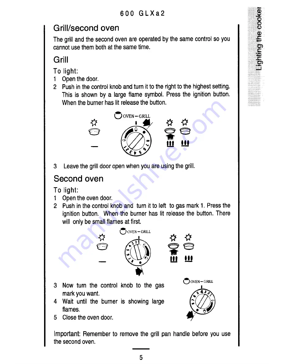 Parkinson Cowan 600 GLXa 2 Owner'S Handbook Manual Download Page 5