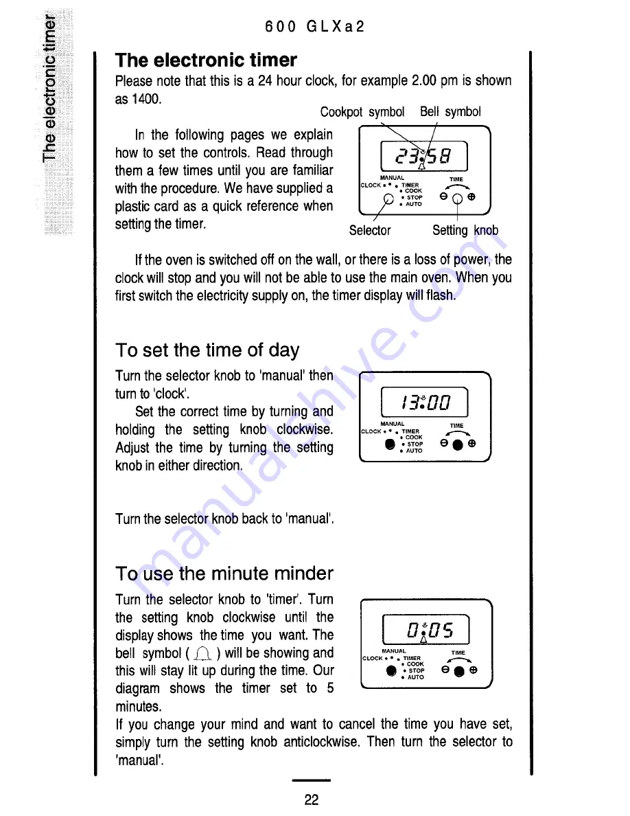 Parkinson Cowan 600 GLXa 2 Owner'S Handbook Manual Download Page 22