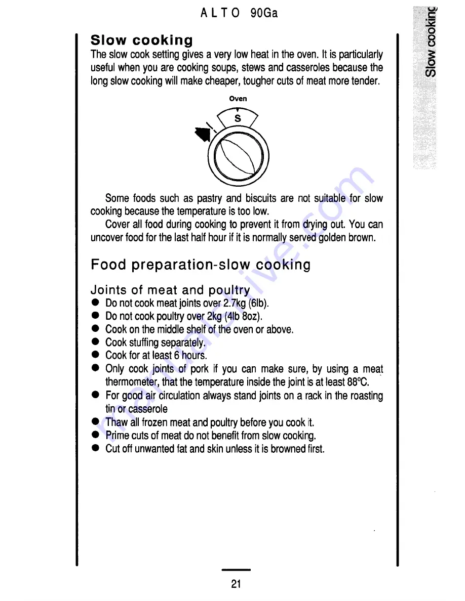 Parkinson Cowan Alto 90Ga Owners Handbook And Installation Instructions Download Page 21