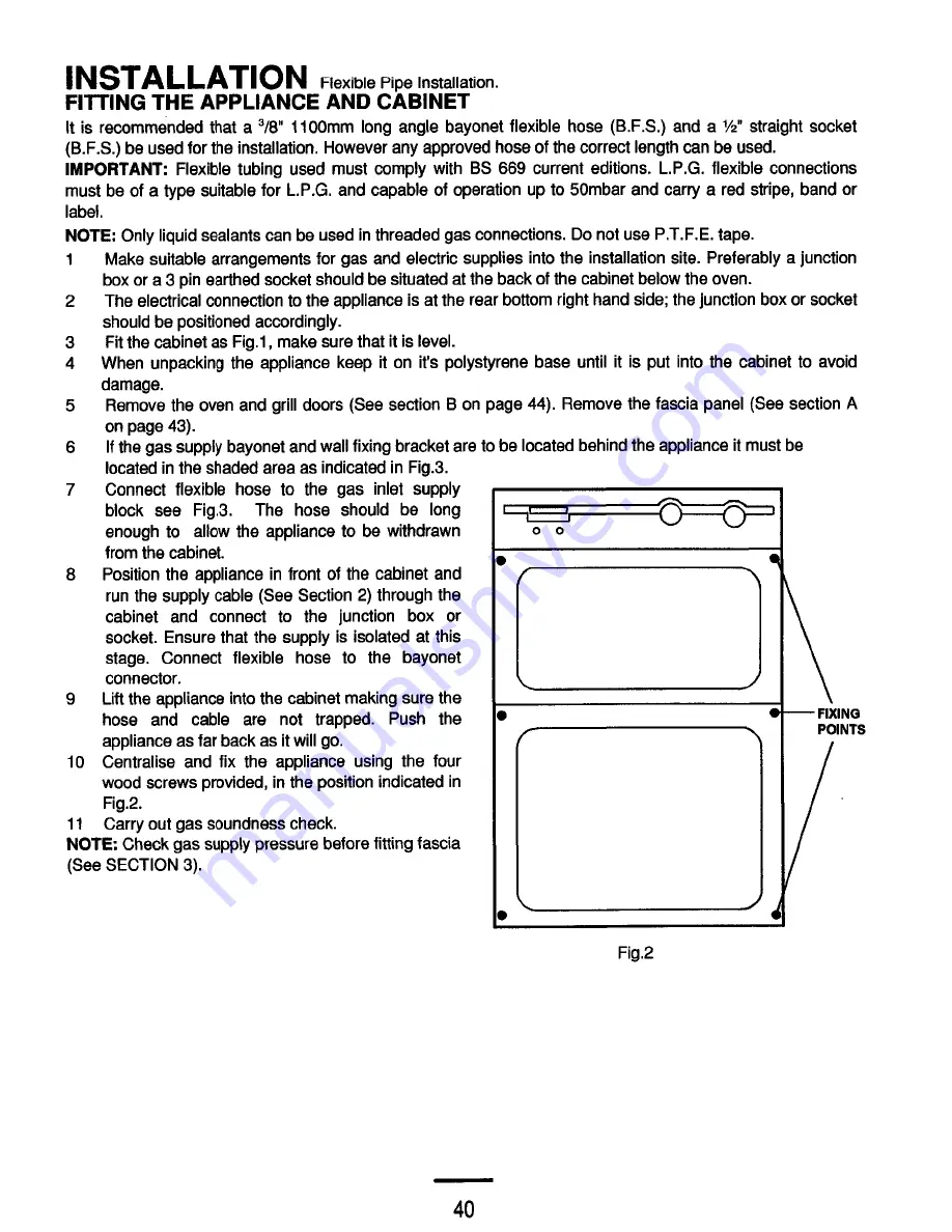 Parkinson Cowan Alto 90Ga Owners Handbook And Installation Instructions Download Page 40