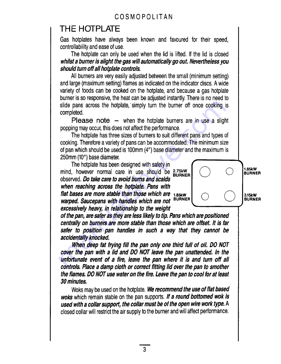 Parkinson Cowan COSMOPOLITAN Instruction Book Download Page 5