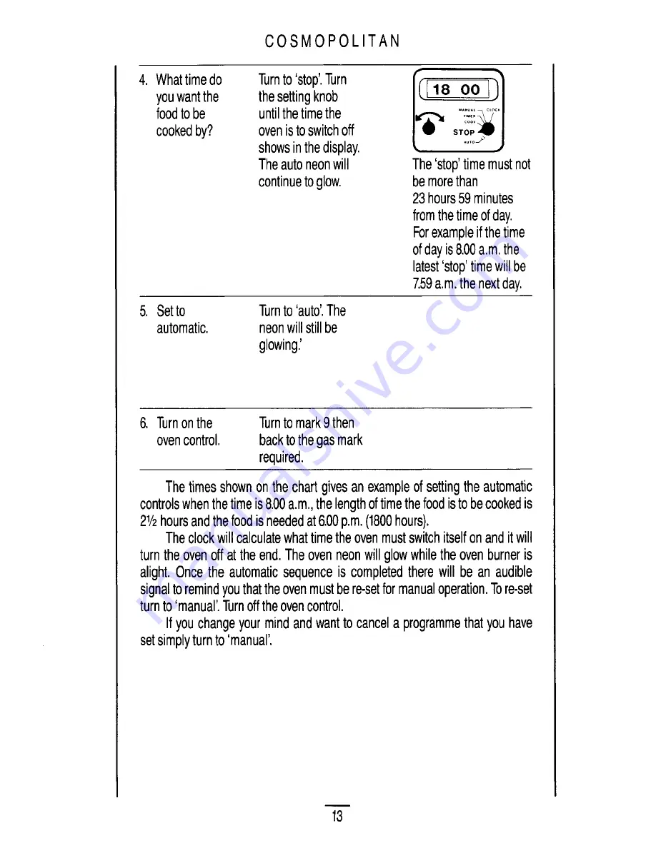 Parkinson Cowan COSMOPOLITAN Instruction Book Download Page 15