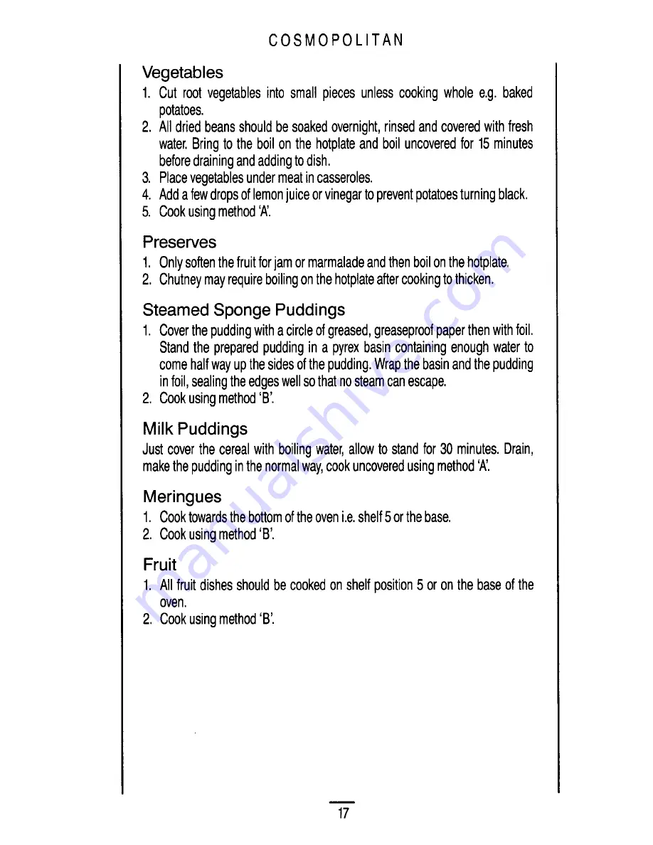 Parkinson Cowan COSMOPOLITAN Instruction Book Download Page 19