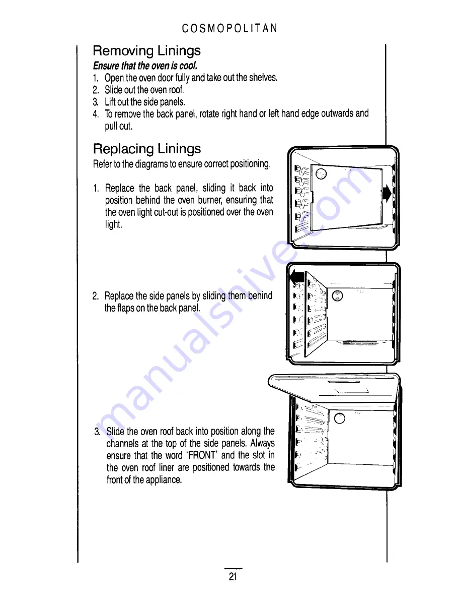 Parkinson Cowan COSMOPOLITAN Instruction Book Download Page 23