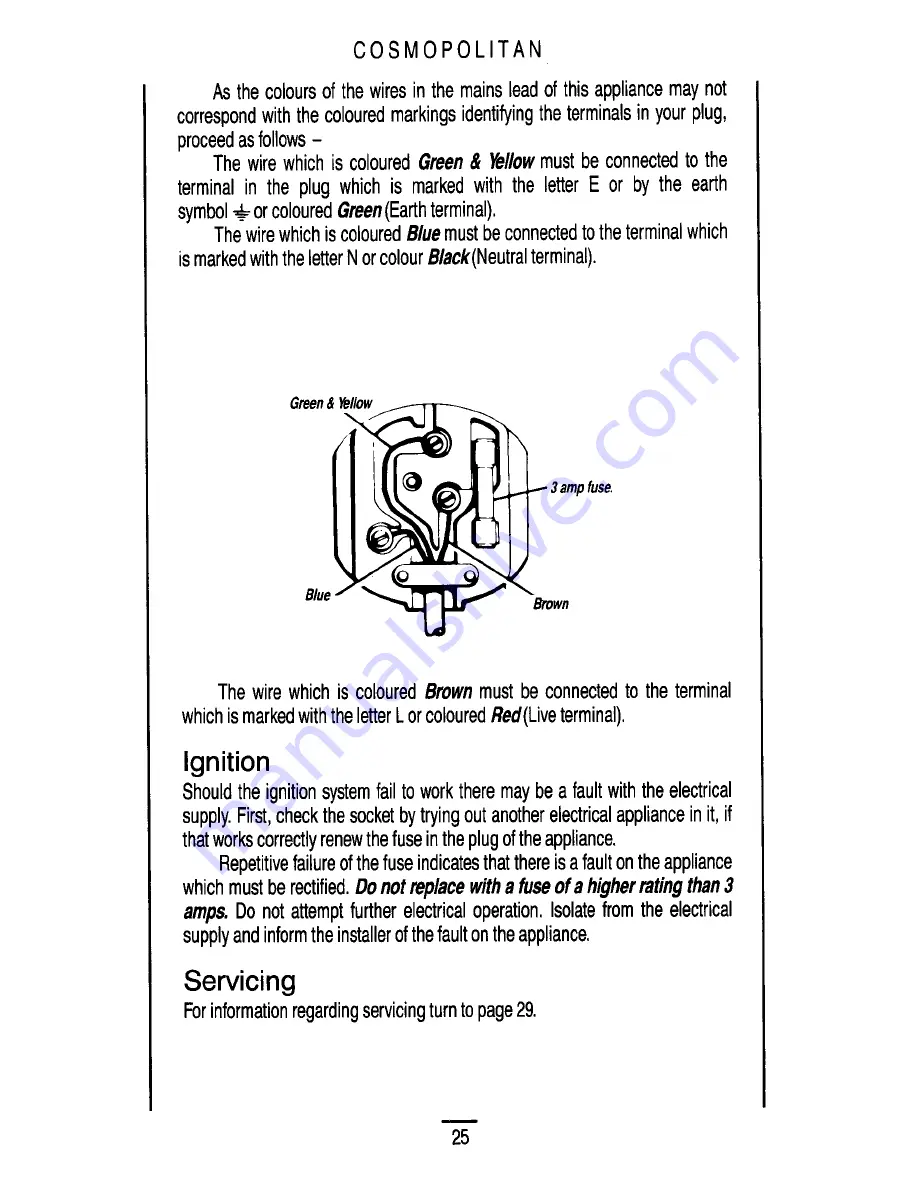 Parkinson Cowan COSMOPOLITAN Instruction Book Download Page 27