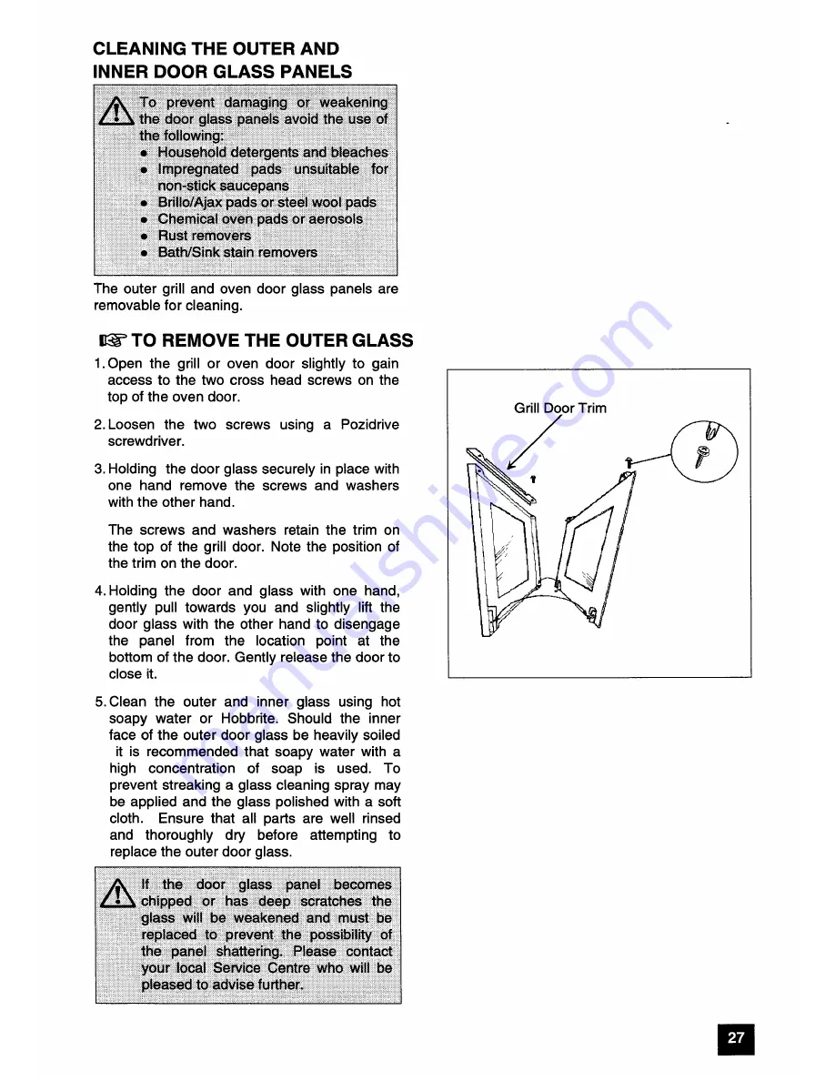 Parkinson Cowan G72 Ga Owners Handbook And Installation Instructions Download Page 27