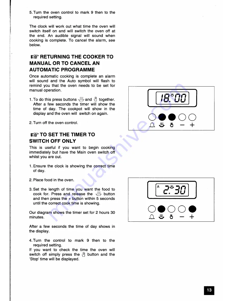 Parkinson Cowan G72 GXa Owners Handbook And Installation Instructions Download Page 13