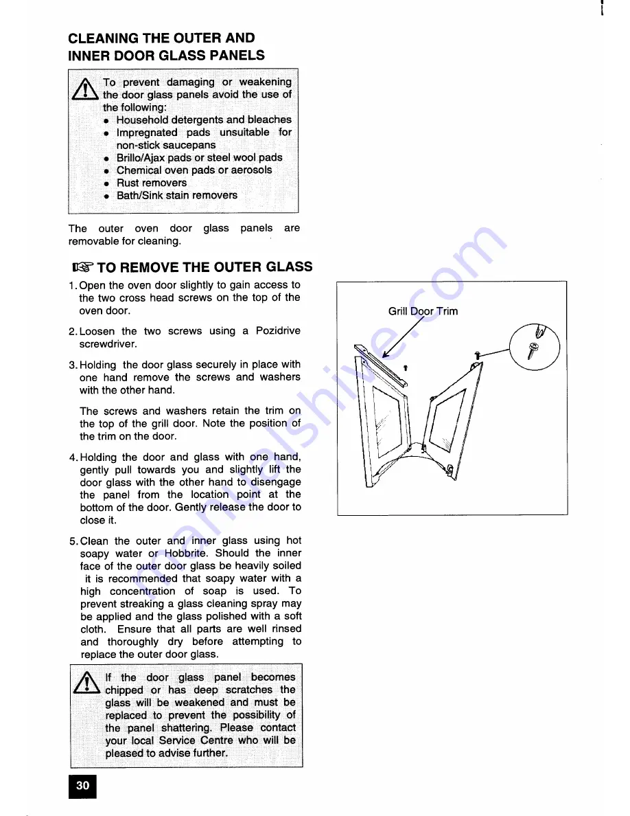 Parkinson Cowan G72 GXa Owners Handbook And Installation Instructions Download Page 30