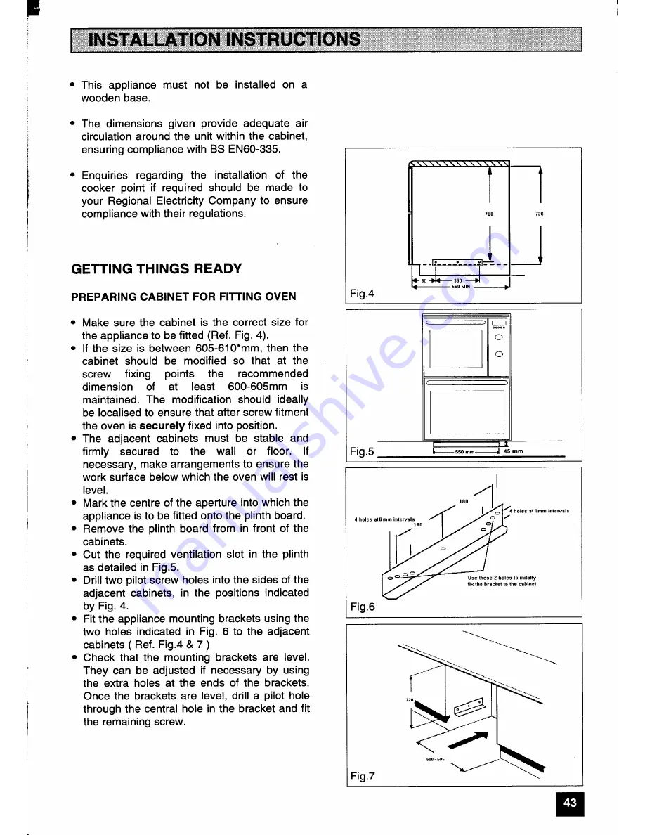 Parkinson Cowan G72 GXa Owners Handbook And Installation Instructions Download Page 43