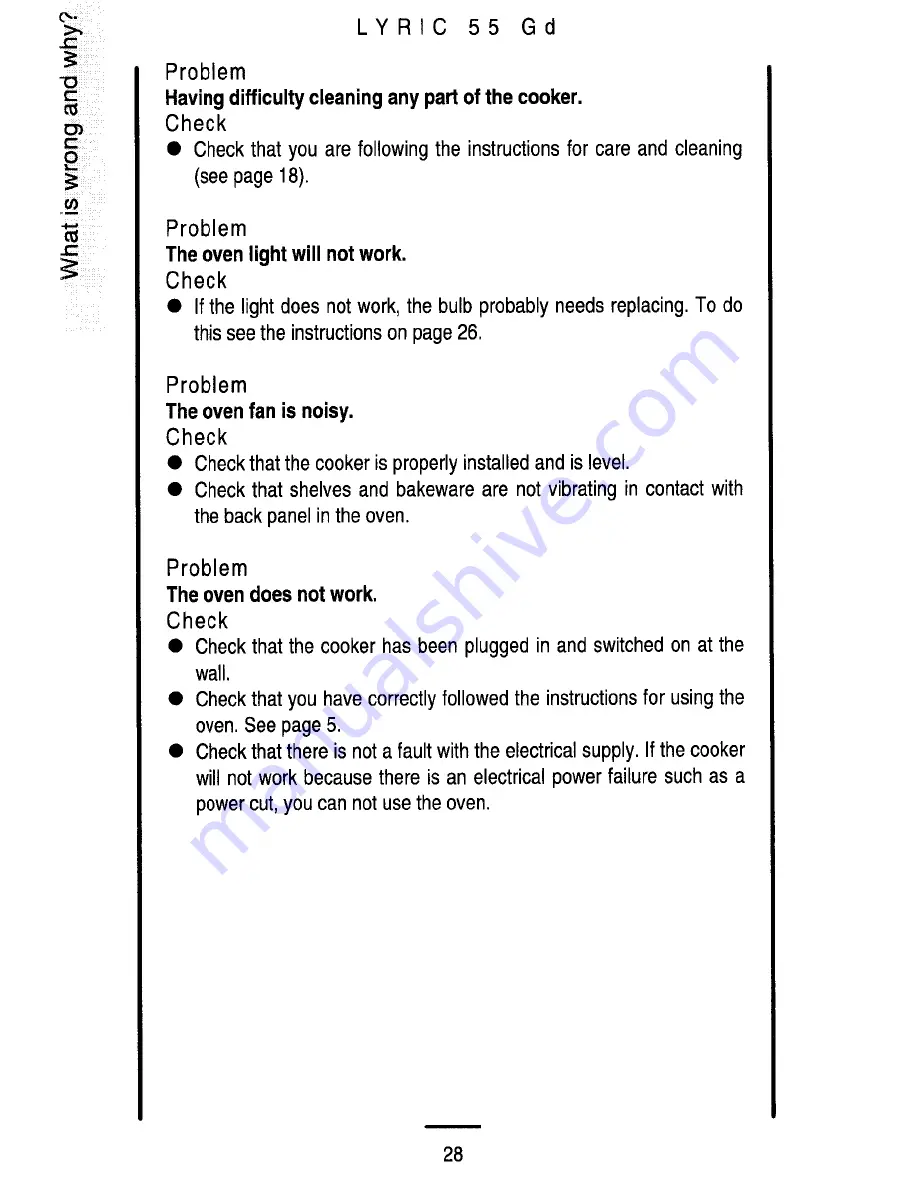 Parkinson Cowan Lyric 55 Gd Owner'S Handbook Manual Download Page 28