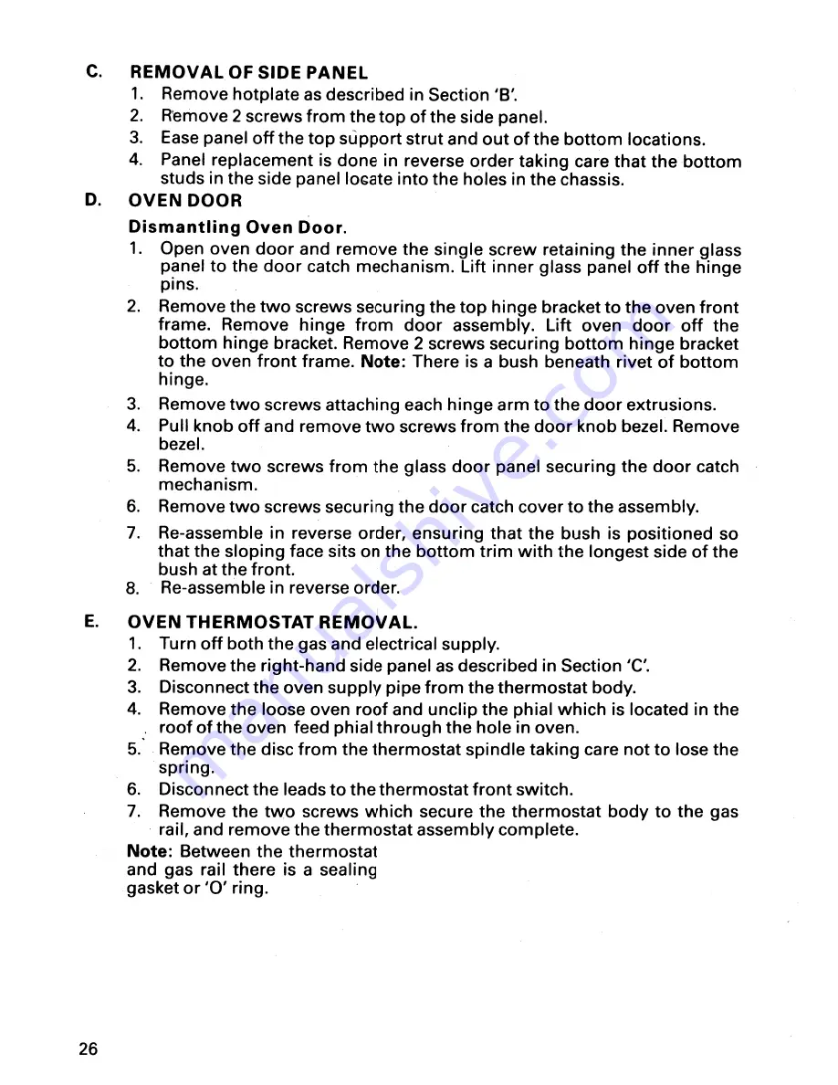 Parkinson Cowan Moffat Program D1260AO Instruction Book Download Page 54