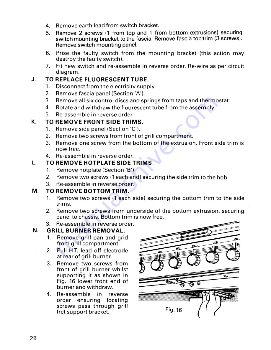 Parkinson Cowan Moffat Program D1260AO Instruction Book Download Page 56