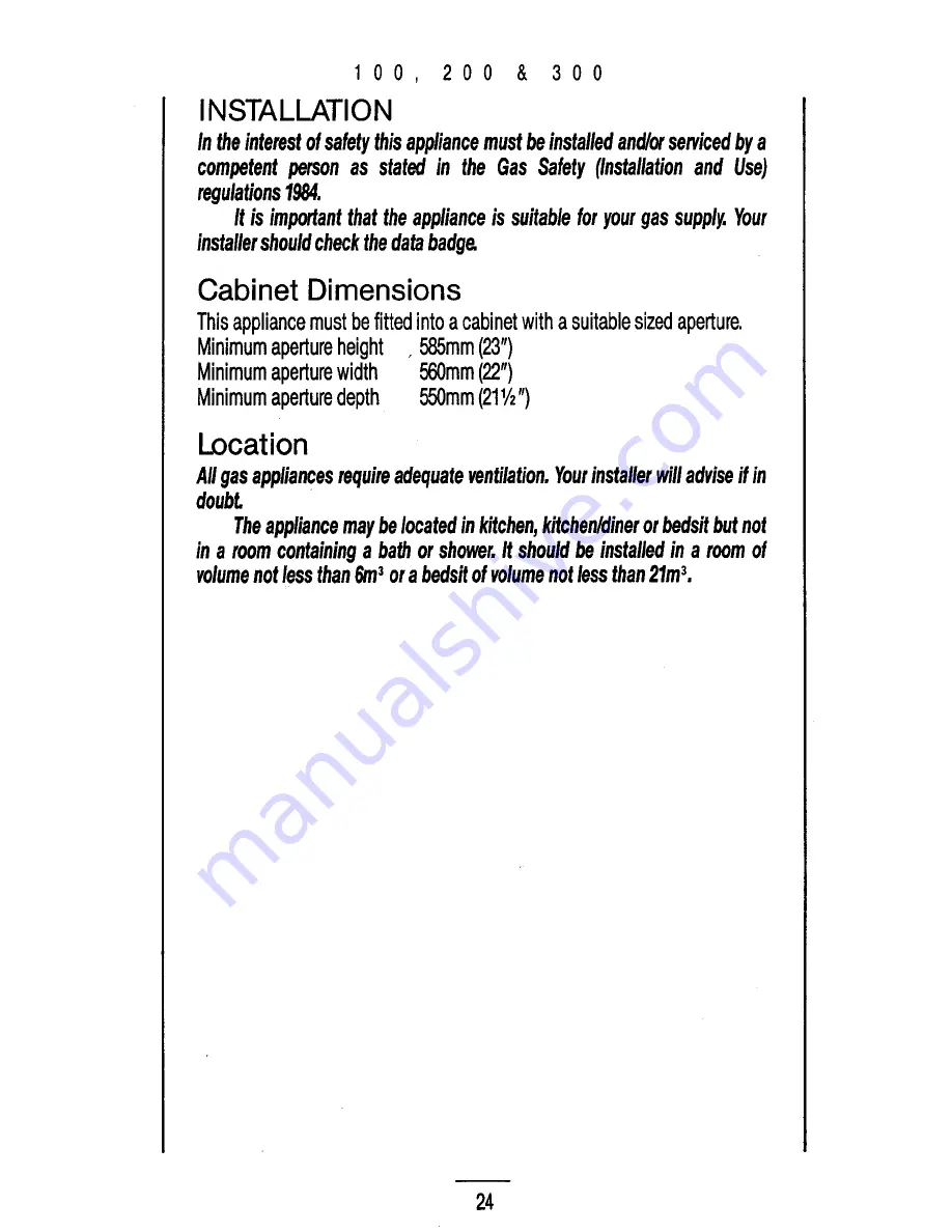 Parkinson Cowan P200 Instruction Book Download Page 26