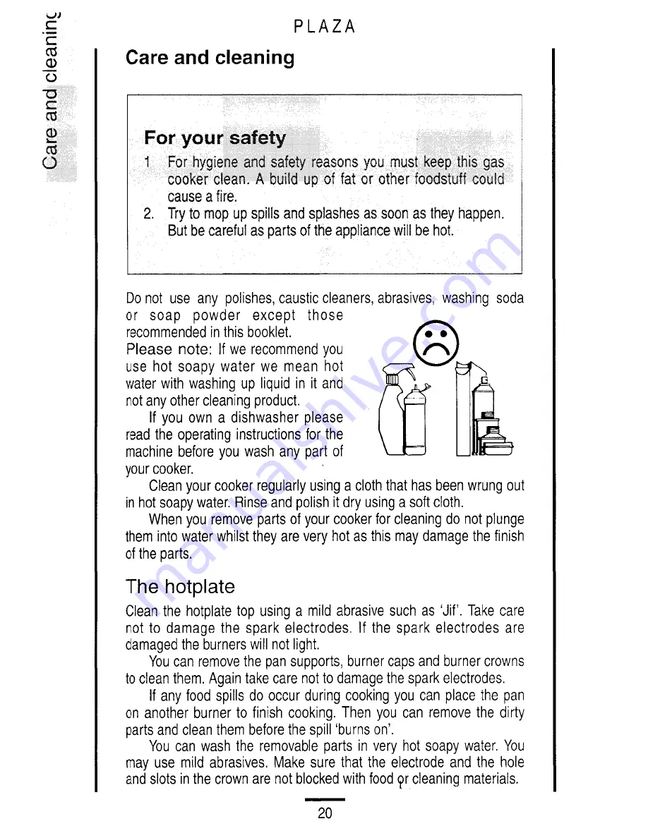 Parkinson Cowan Plaza U04260 Owner'S Handbook Manual Download Page 20