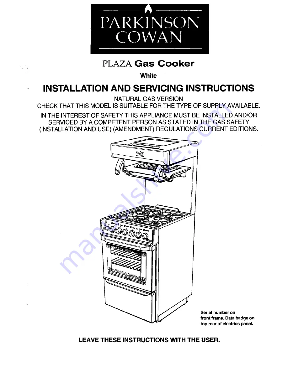 Parkinson Cowan Plaza Owner'S Handbook Manual Download Page 33