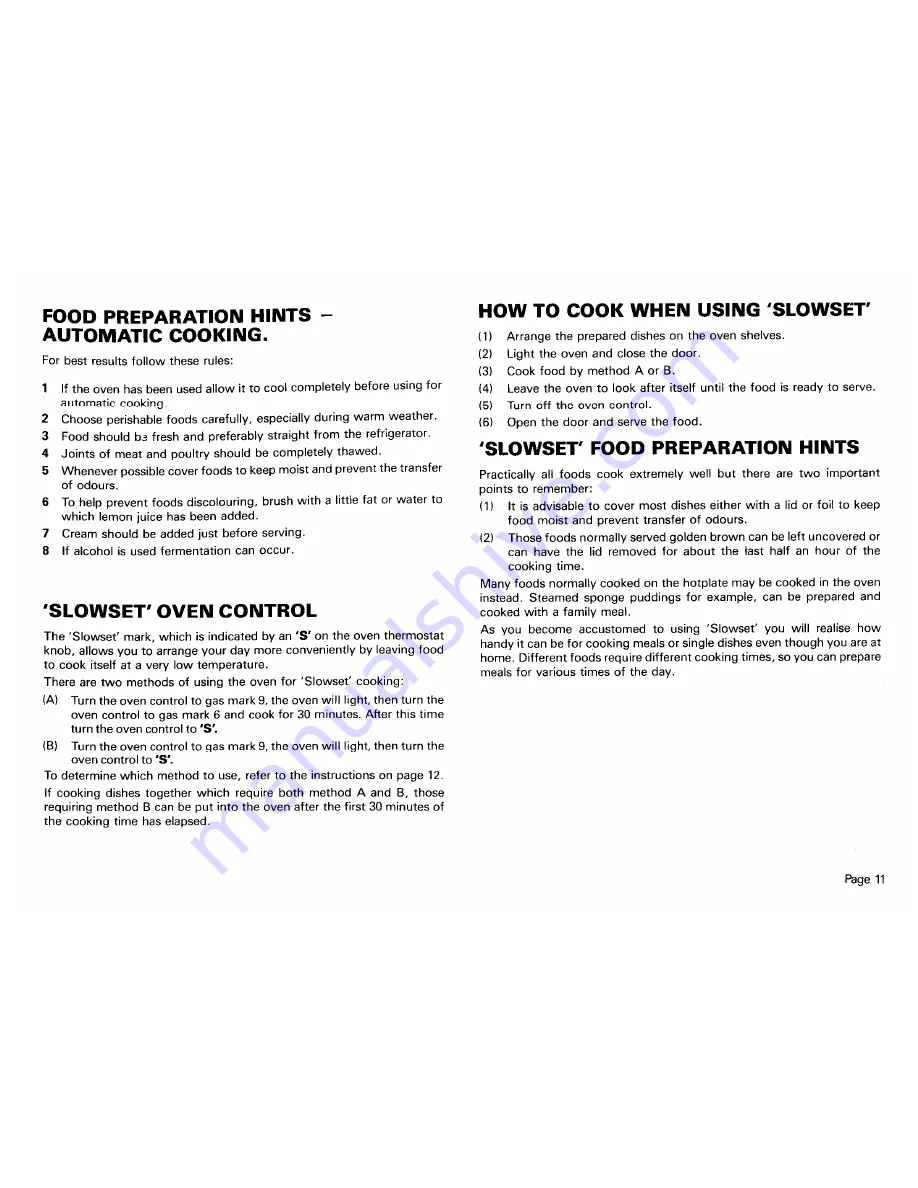 Parkinson Cowan PROGRAM Instruction Book Download Page 13