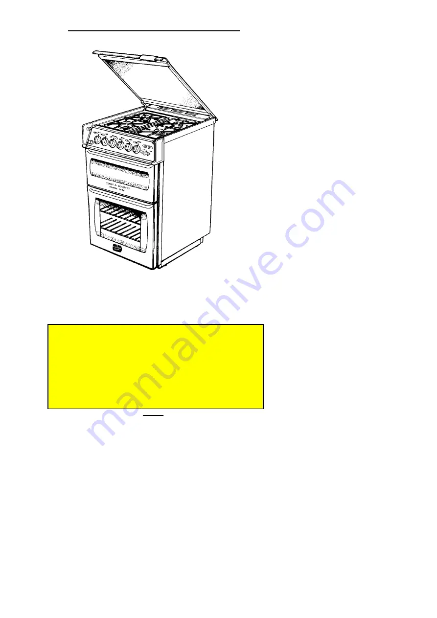 Parkinson Cowan Sonata SN55TCBUL Owners Handbook And Installation Instructions Download Page 39