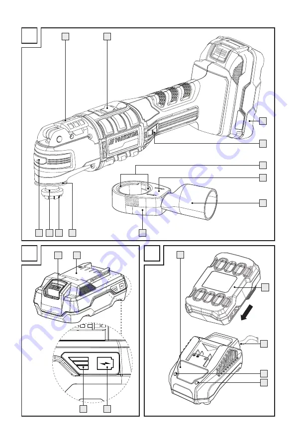 Parkside Performance PAMFWP 20-Li B2 Translation Of The Original Instructions Download Page 3