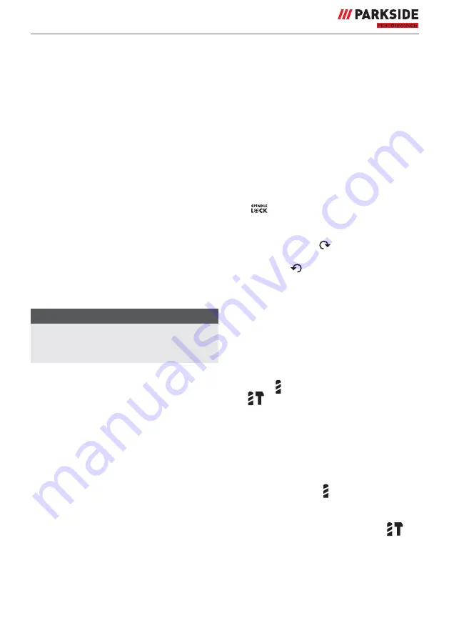 Parkside Performance PSBSAP 20-Li A1 Instructions Manual Download Page 43