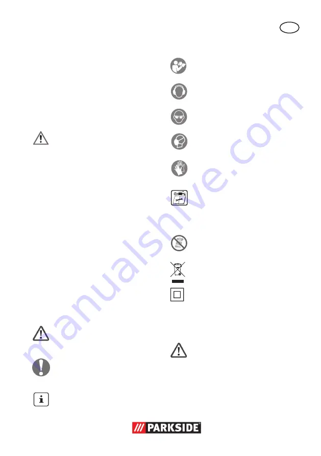 Parkside 102531 Translation Of Original Operation Manual Download Page 29