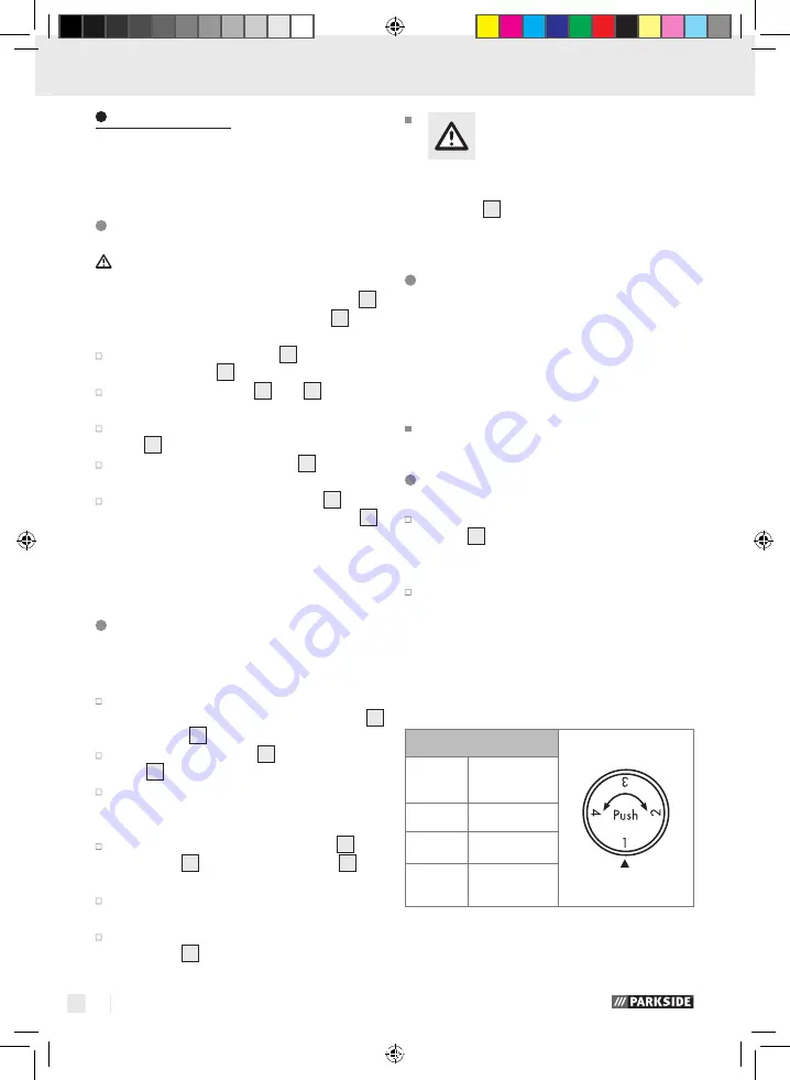 Parkside 109805 Operation And Safety Notes Download Page 48