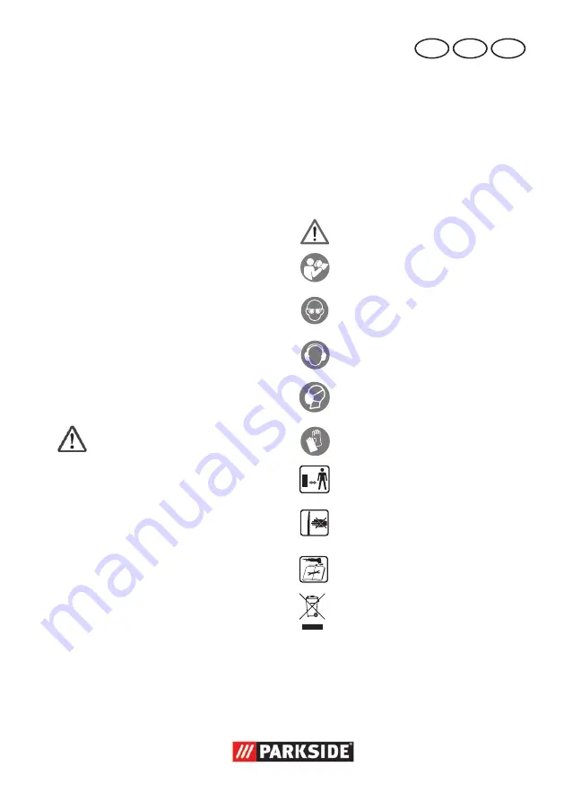 Parkside 273479 Translation Of The Original Instructions Download Page 61