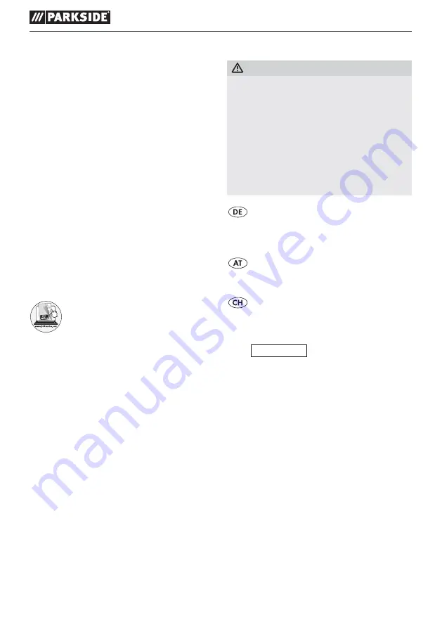 Parkside 279501 Instructions Manual Download Page 68