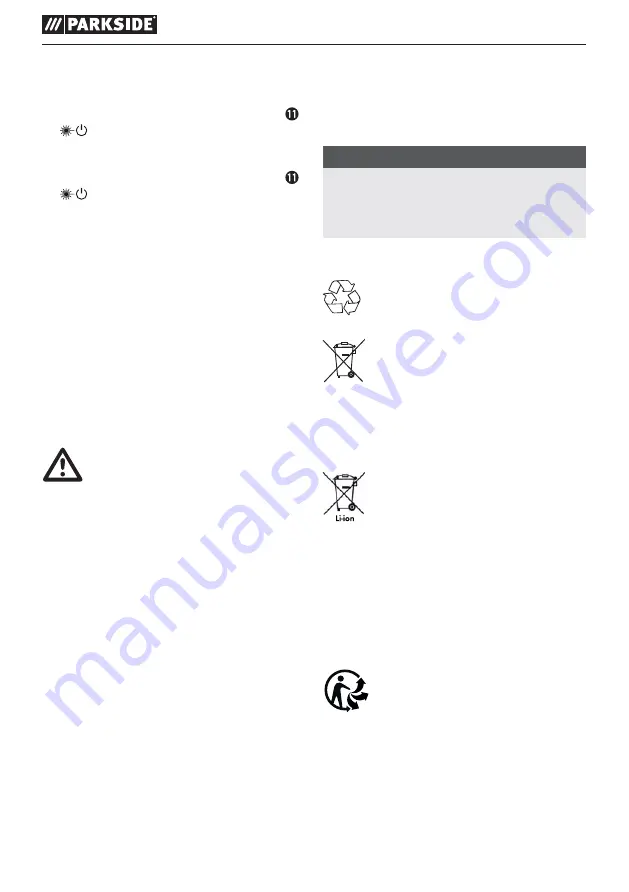 Parkside 279503 Translation Of The Original Instructions Download Page 48