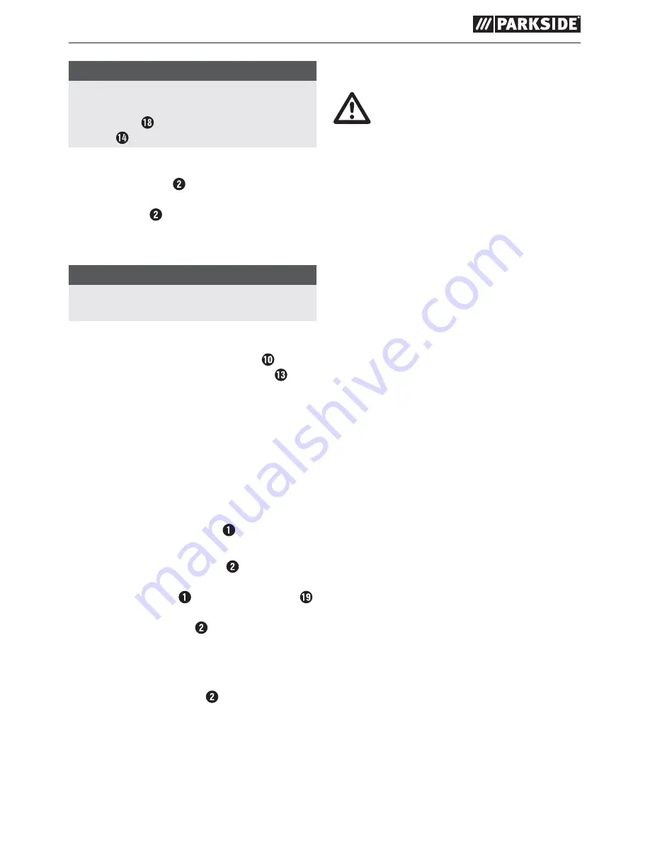 Parkside 279504 Original Instructions Manual Download Page 25