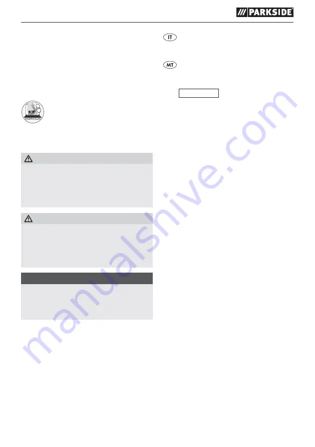Parkside 285794 Translation Of The Original Instructions Download Page 26