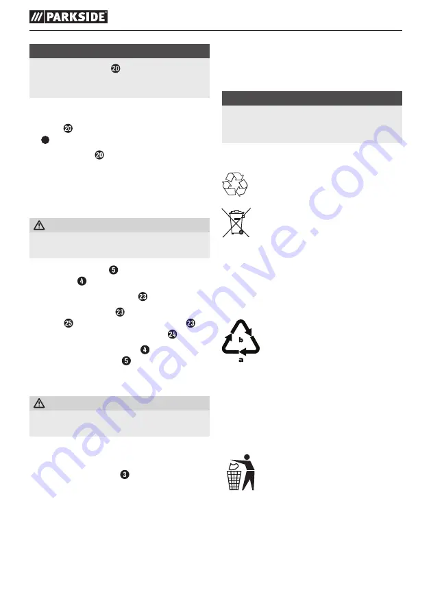 Parkside 303564 Translation Of The Original Instructions Download Page 12