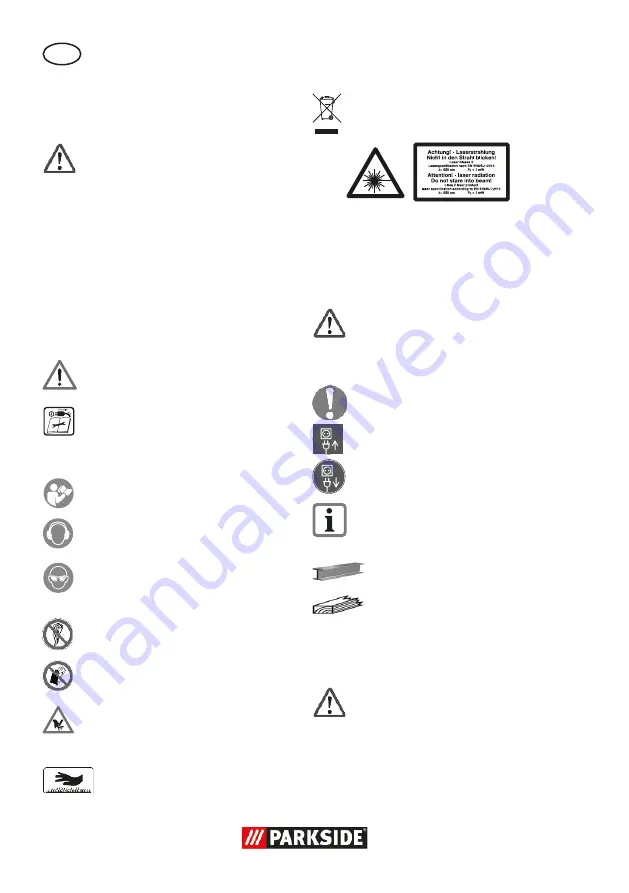 Parkside 304520 Скачать руководство пользователя страница 8