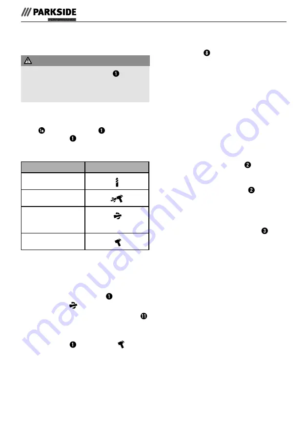Parkside 321053_1901 Translation Of The Original Instructions Download Page 12