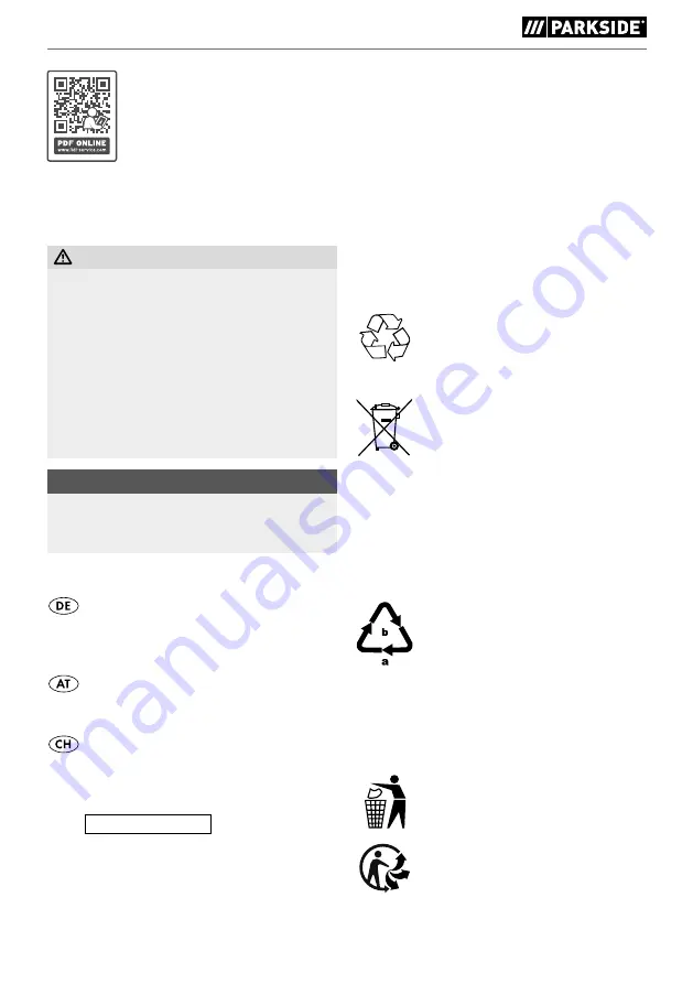 Parkside 337334-2007 Translation Of The Original Instructions Download Page 22