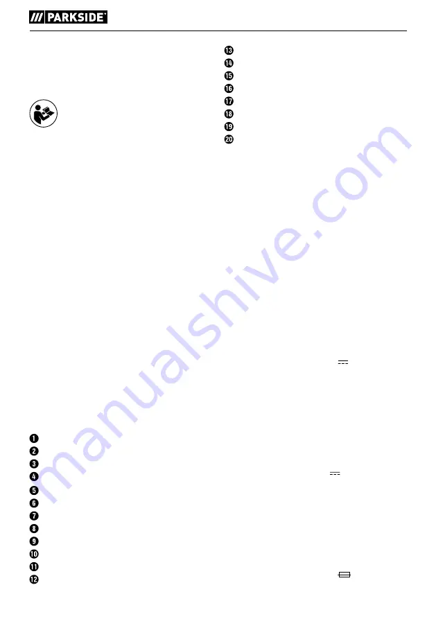 Parkside 339124 1910 Скачать руководство пользователя страница 48