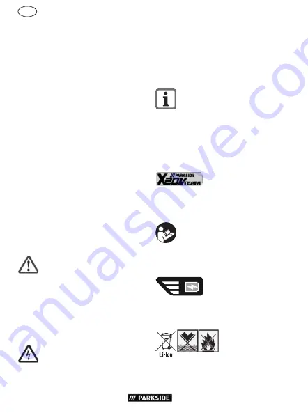 Parkside 354677 2010 Translation Of The Original Instructions Download Page 62