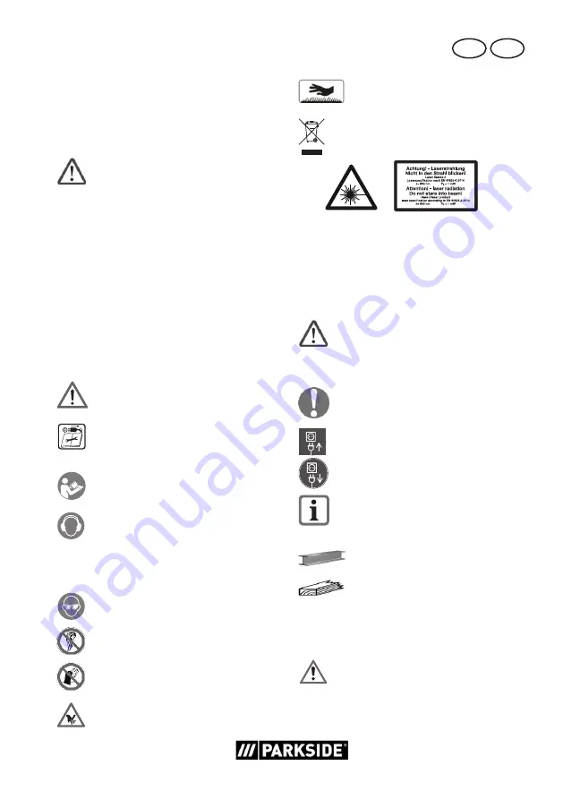 Parkside 355408 2004 Скачать руководство пользователя страница 43